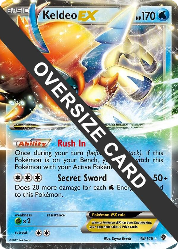 0049 Keldeo EX Promo Jumbo Cards