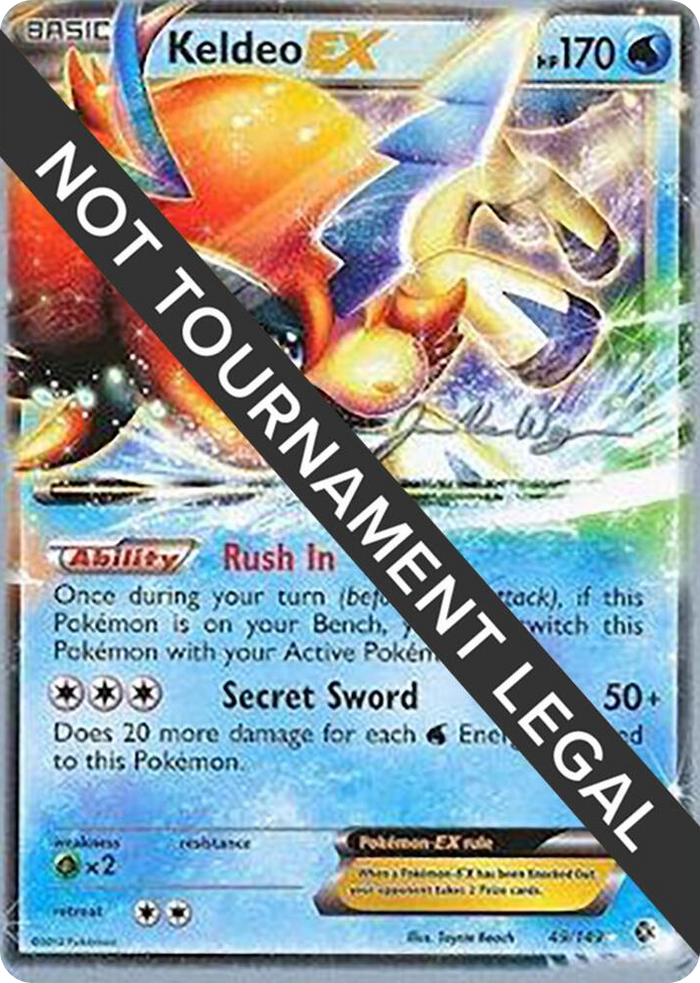 0049 Keldeo EX - 2015 (Jacob Van Wagner) Ultra Rare World Championship Decks