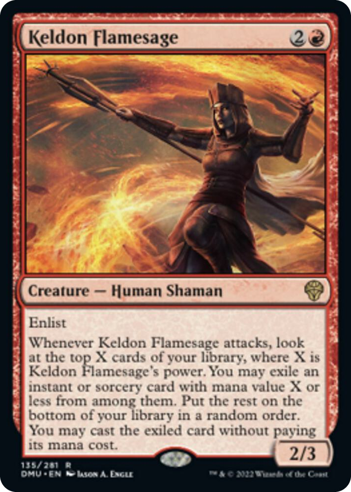 0135 Keldon Flamesage R Dominaria United