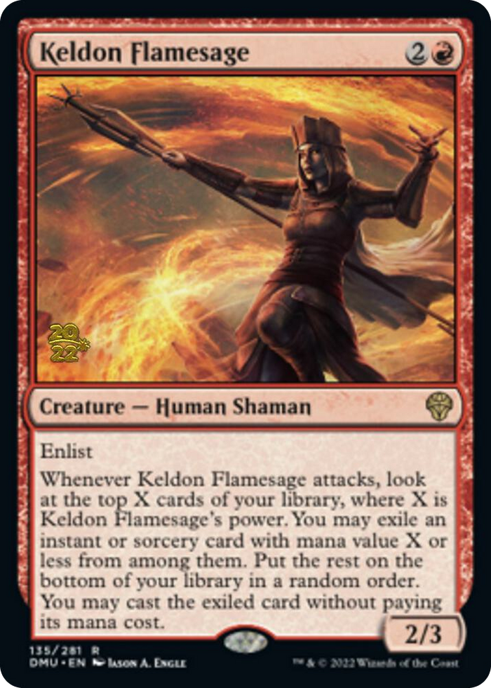 Keldon Flamesage #135 R - Prerelease Cards Pokemon card