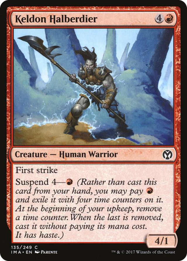 0135 Keldon Halberdier C Iconic Masters