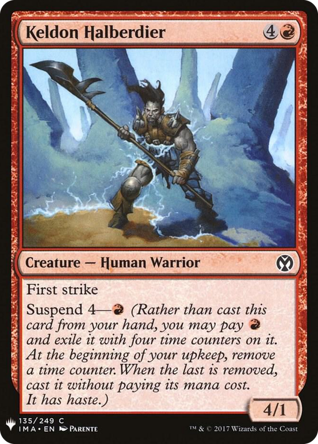 0135 Keldon Halberdier C The List Reprints