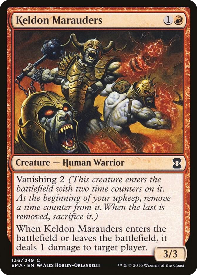 Keldon Marauders #136 C - Eternal Masters Pokemon card
