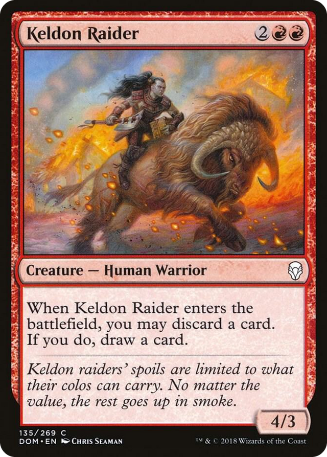0135 Keldon Raider C Dominaria
