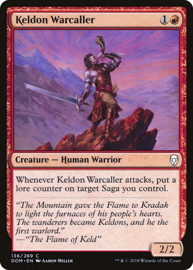 0136 Keldon Warcaller C Dominaria