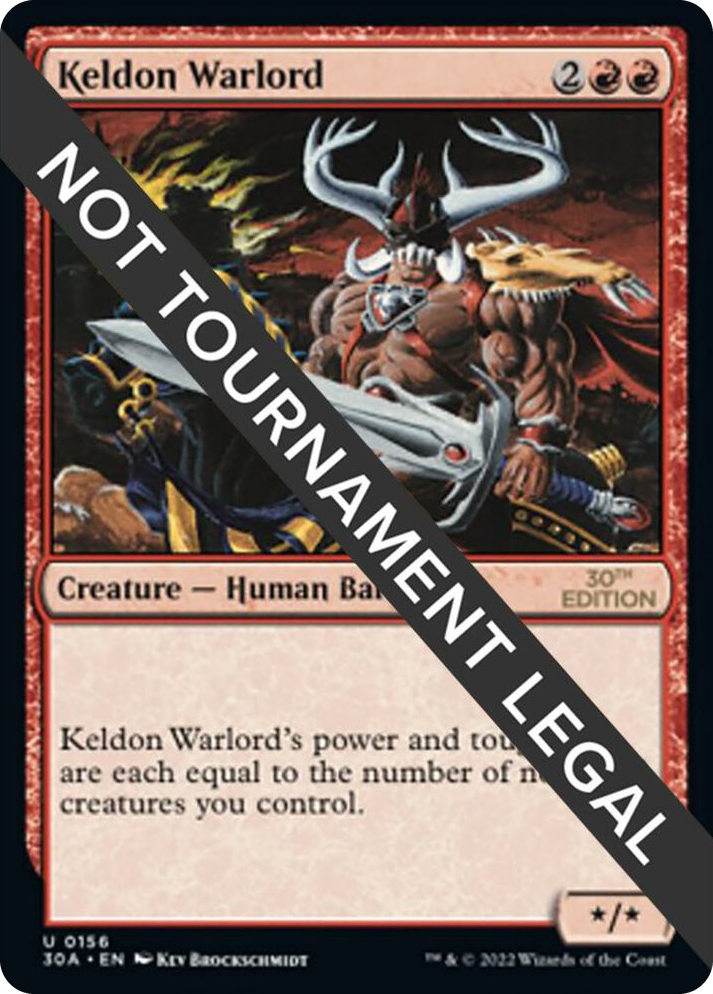 0156 Keldon Warlord U 30th Anniversary Edition