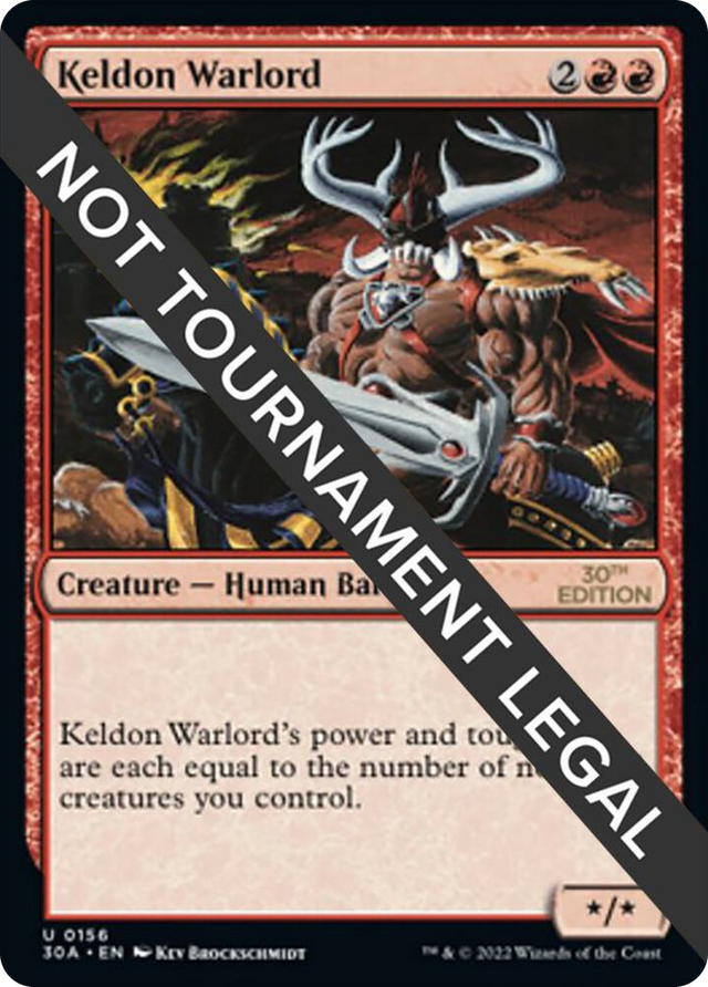 0156 Keldon Warlord U 30th Anniversary Edition