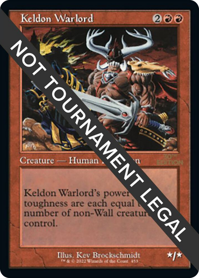 0453 Keldon Warlord (Retro Frame) U 30th Anniversary Edition