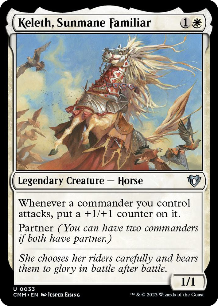 0033 Keleth, Sunmane Familiar U Commander Masters