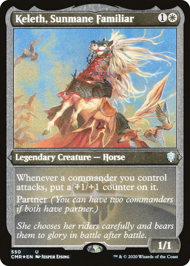 0550 Keleth, Sunmane Familiar (Foil Etched) U Commander Legends