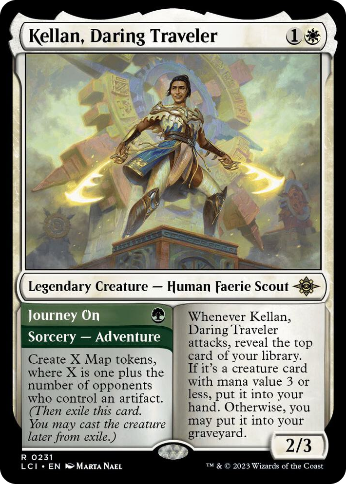 0231 Kellan, Daring Traveler R The Lost Caverns of Ixalan