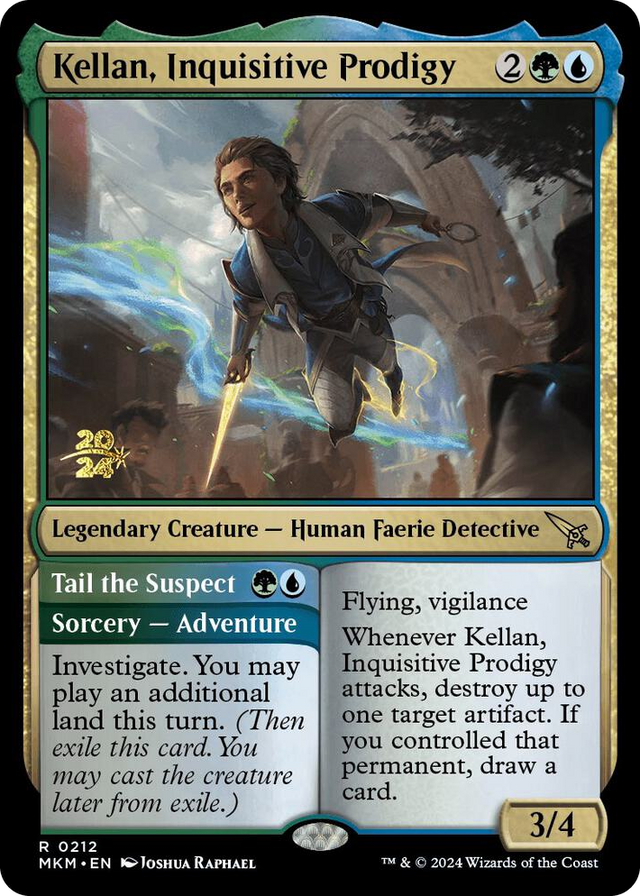 0212 Kellan, Inquisitive Prodigy R Prerelease Cards
