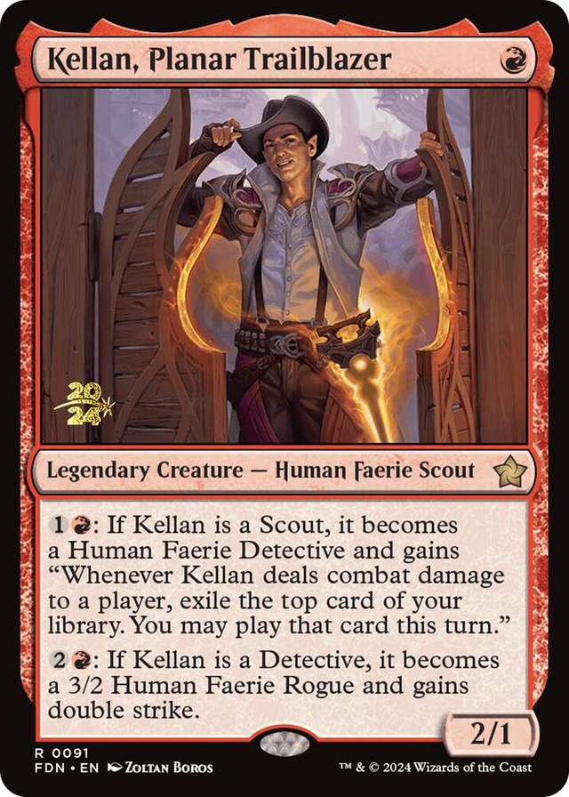 0091 Kellan, Planar Trailblazer R Prerelease Cards