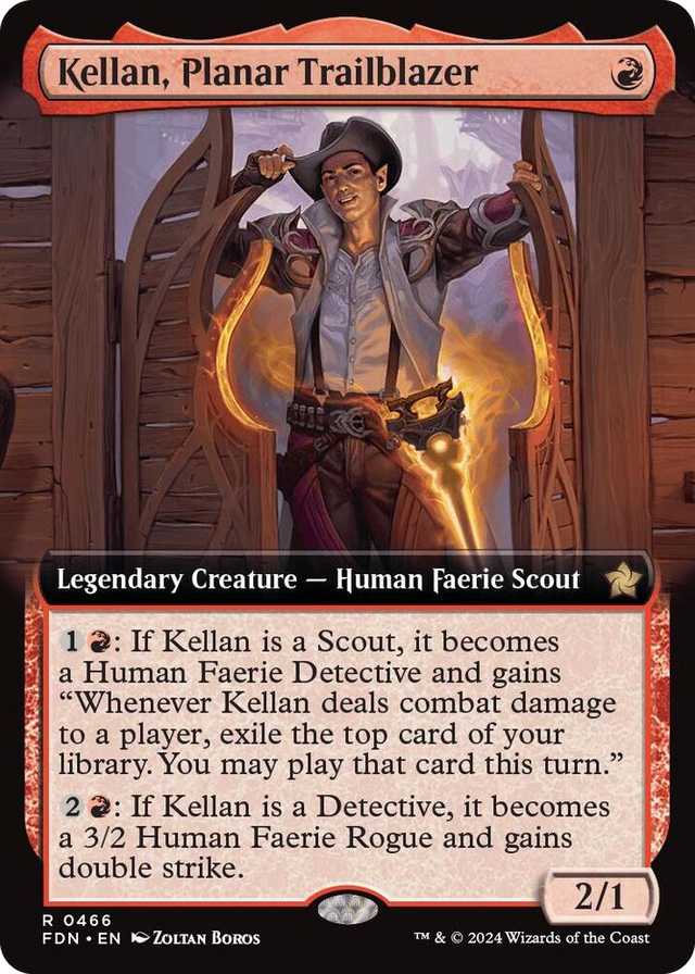 0466 Kellan, Planar Trailblazer (Extended Art) R Foundations