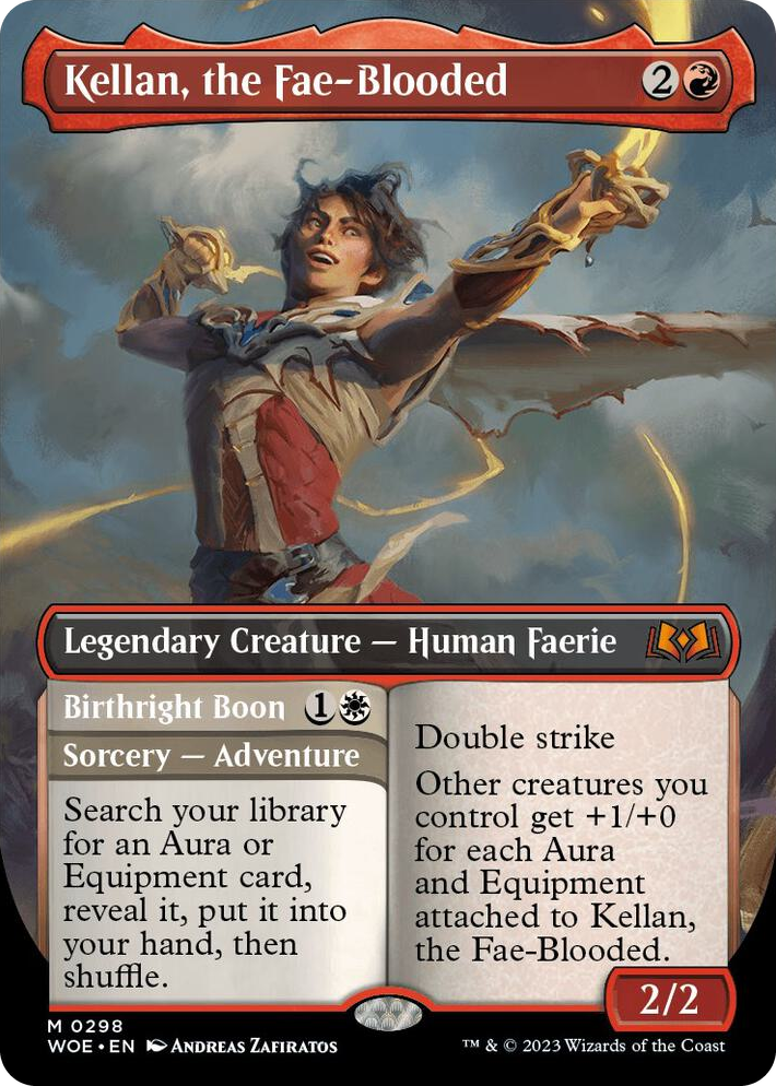 0298 Kellan, the Fae-Blooded (Borderless) M Wilds of Eldraine