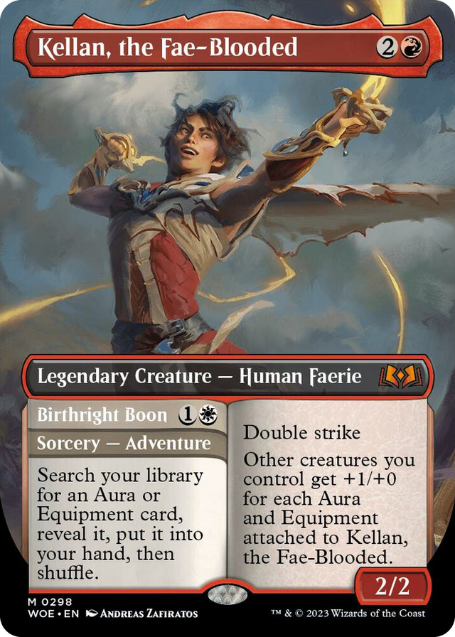 0298 Kellan, the Fae-Blooded (Borderless) M Wilds of Eldraine