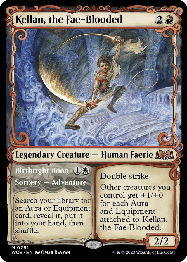 0291 Kellan, the Fae-Blooded (Showcase) M Wilds of Eldraine