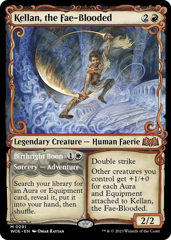 0291 Kellan, the Fae-Blooded (Showcase) M Wilds of Eldraine