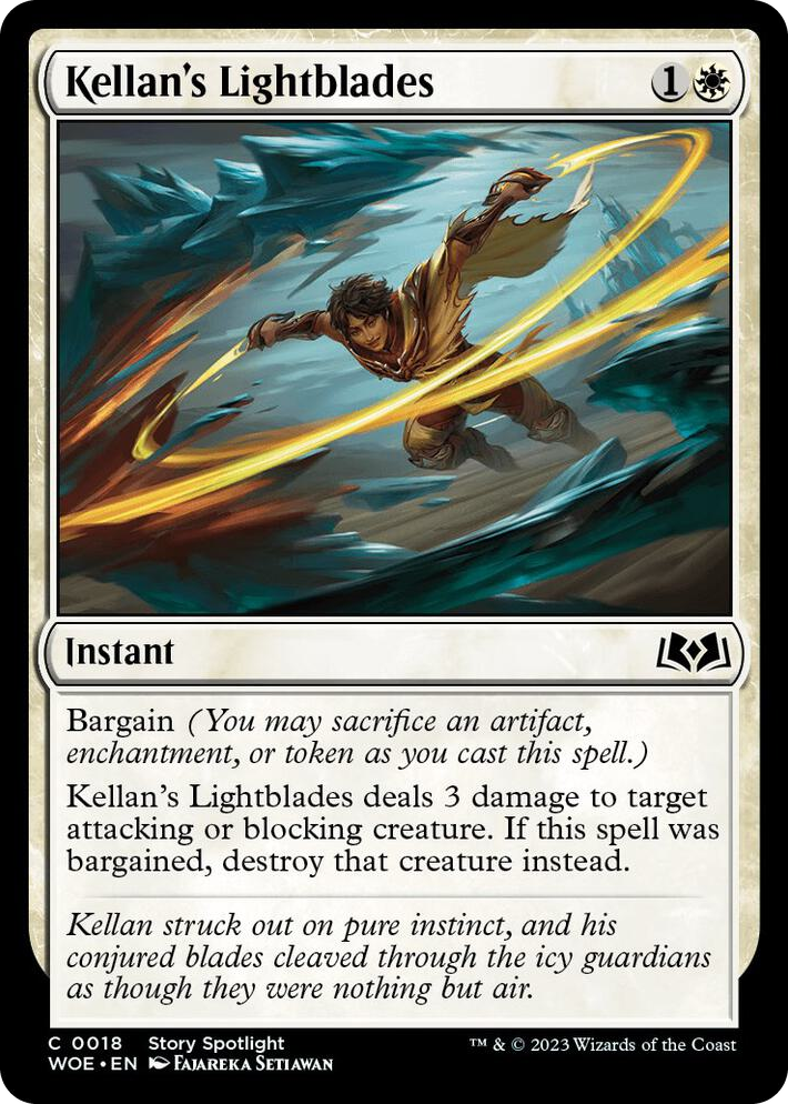 0018 Kellan's Lightblades C Wilds of Eldraine