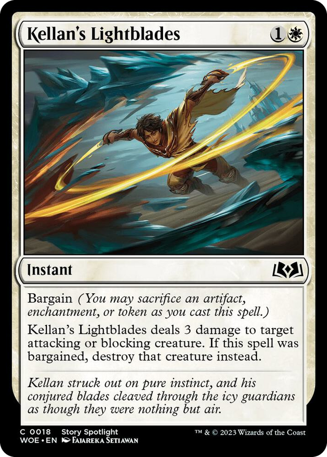 0018 Kellan's Lightblades C Wilds of Eldraine