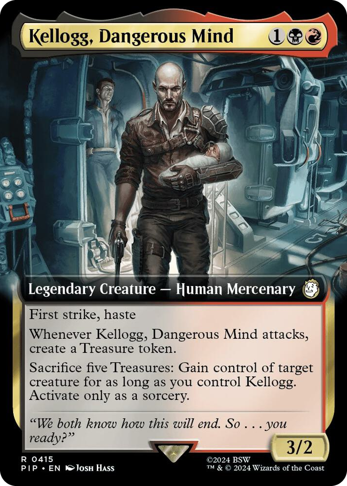 0415 Kellogg, Dangerous Mind (Extended Art) R Universes Beyond: Fallout