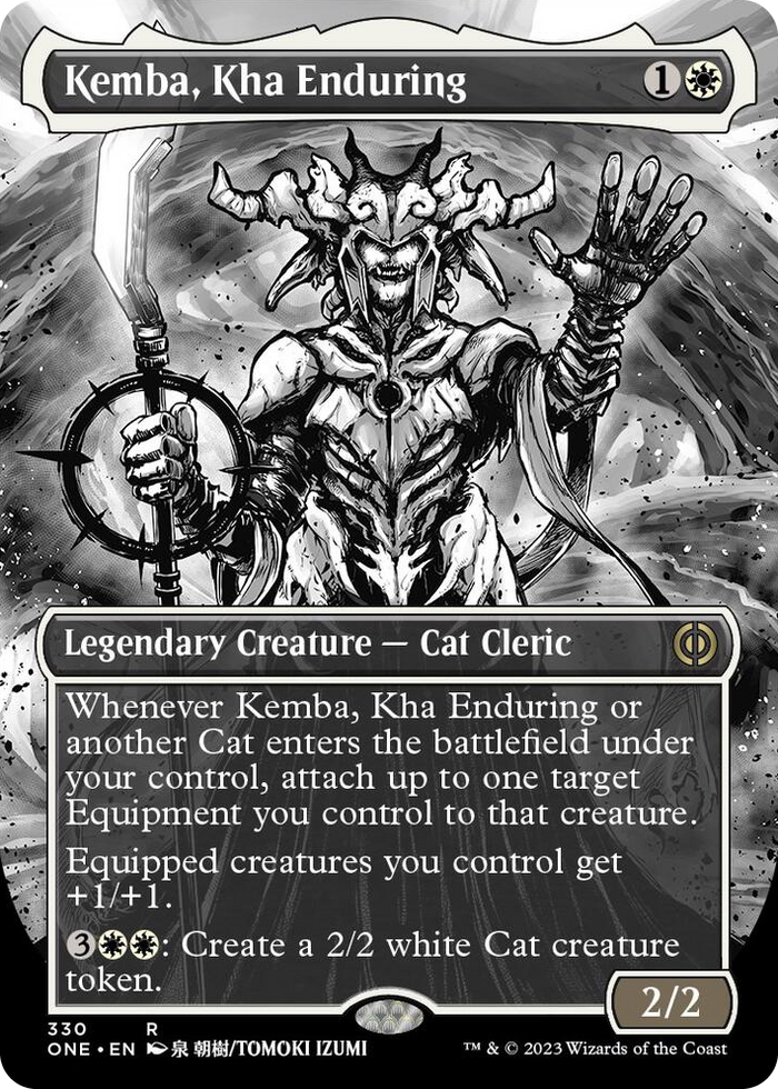 Kemba, Kha Enduring (Borderless) #330 R - Phyrexia: All Will Be One Pokemon card