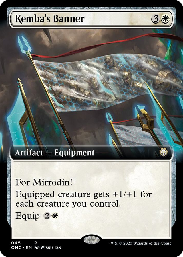 0045 Kemba's Banner (Extended Art) R Commander: Phyrexia: All Will Be One