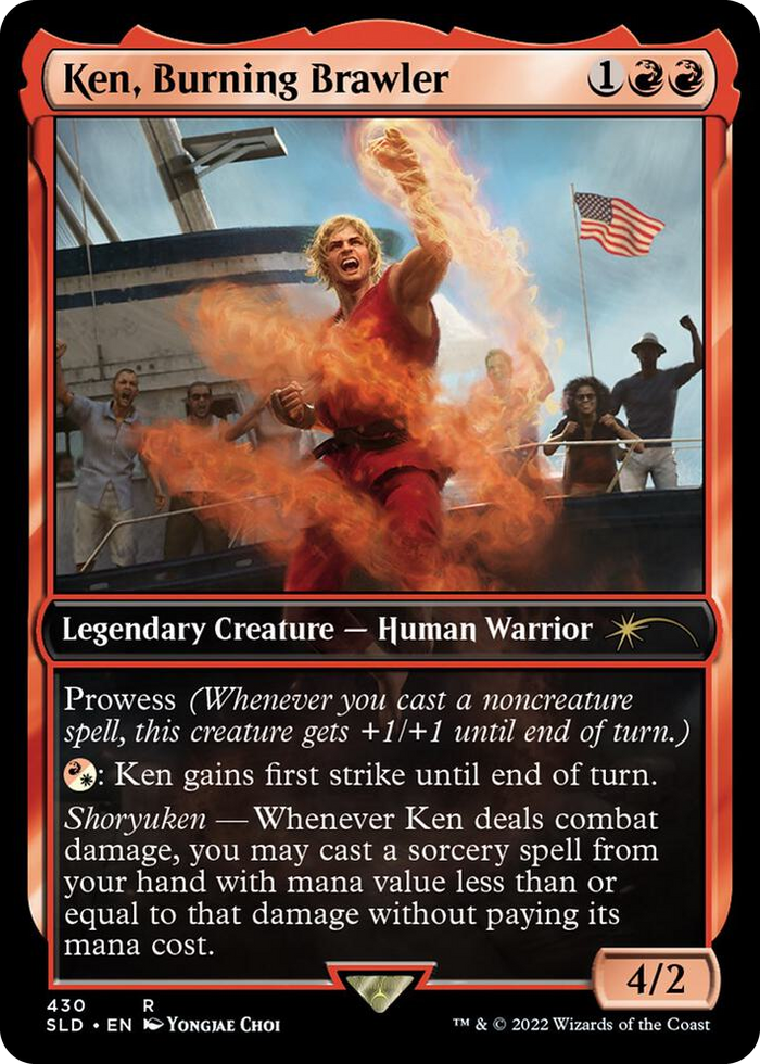 Ken, Burning Brawler #430 R - Secret Lair Drop Series Pokemon card