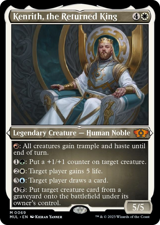Kenrith, the Returned King (Foil Etched) #69 M - March of the Machine: Multiverse Legends Pokemon card