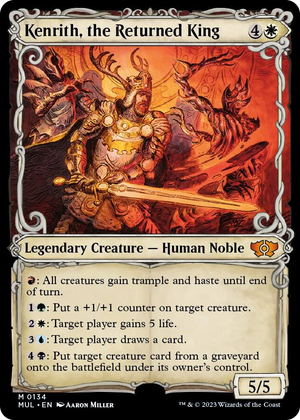 0134 Kenrith, the Returned King (Halo Foil) M March of the Machine: Multiverse Legends