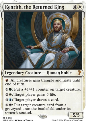 0013 Kenrith, the Returned King (White Border) M Mystery Booster 2