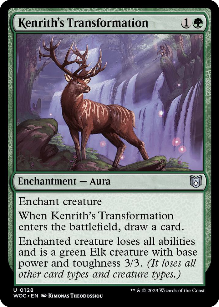 Kenrith's Transformation #128 U - Commander: Wilds of Eldraine Pokemon card
