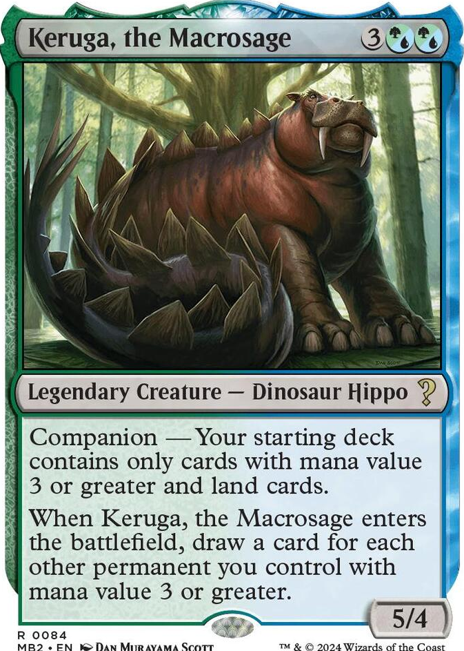 0084 Keruga, the Macrosage (White Border) R Mystery Booster 2