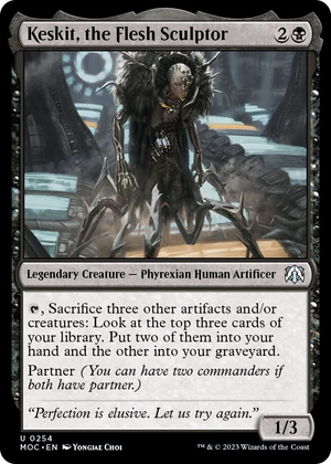 0254 Keskit, the Flesh Sculptor U Commander: March of the Machine
