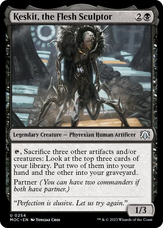 0254 Keskit, the Flesh Sculptor U Commander: March of the Machine
