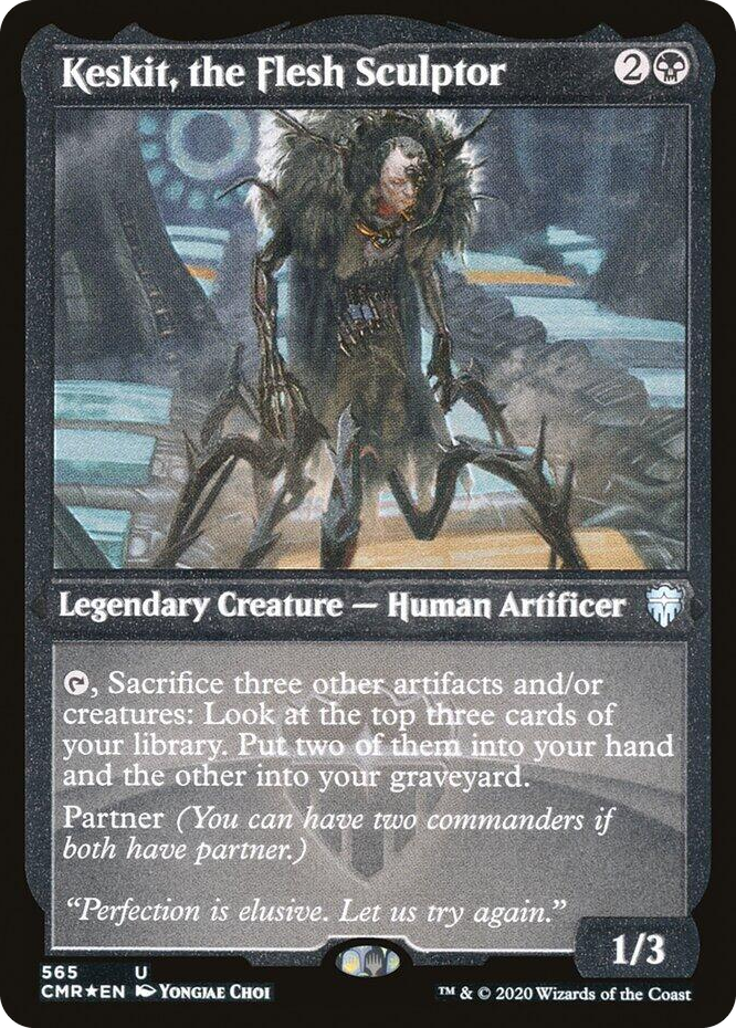 0565 Keskit, the Flesh Sculptor (Foil Etched) U Commander Legends