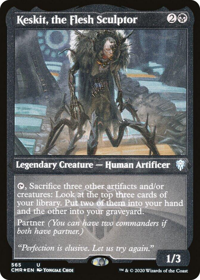 0565 Keskit, the Flesh Sculptor (Foil Etched) U Commander Legends