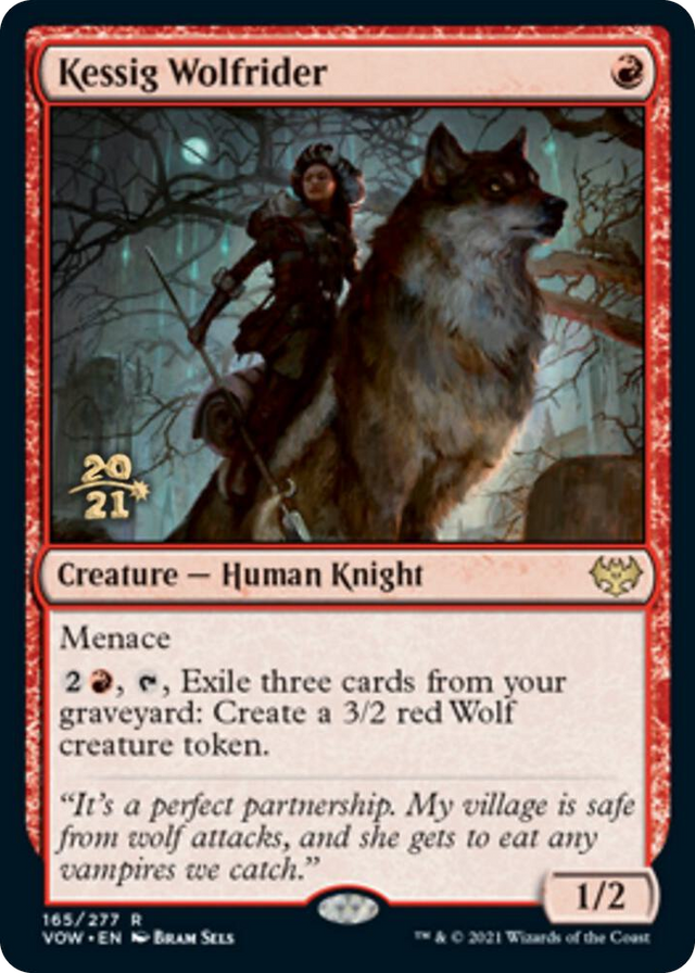 0165 Kessig Wolfrider R Prerelease Cards