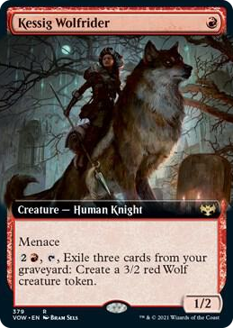 0379 Kessig Wolfrider (Extended Art) R Innistrad: Crimson Vow