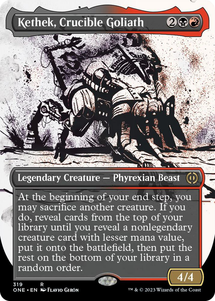 Kethek, Crucible Goliath (Showcase) #319 R - Phyrexia: All Will Be One Pokemon card