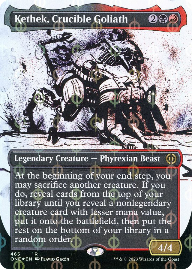 0465 Kethek, Crucible Goliath (Showcase) (Step-and-Compleat Foil) R Phyrexia: All Will Be One