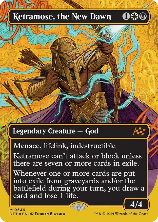 0549 Ketramose, the New Dawn (Borderless) (First-Place Foil) M Aetherdrift