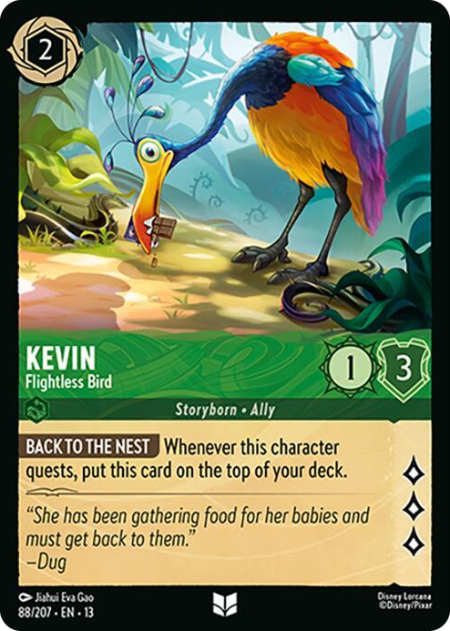 Kevin - Flightless Bird #88 Uncommon - Attack of the Vine! Pokemon card