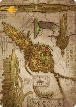 0065 Key to the City Art Card (Gold-Stamped Planeswalker Symbol) S Art Series: The Brothers' War