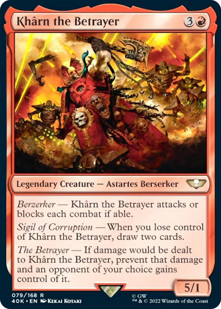 0079 Kharn the Betrayer R Universes Beyond: Warhammer 40,000