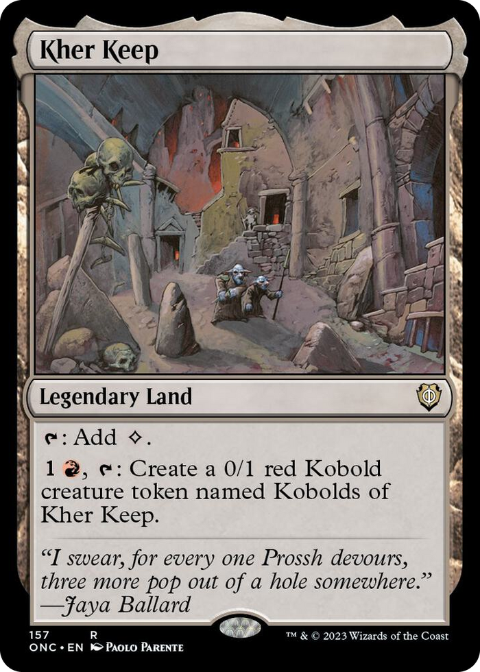Kher Keep #157 R - Commander: Phyrexia: All Will Be One Pokemon card