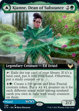0326 Kianne, Dean of Substance (Extended Art) R Strixhaven: School of Mages