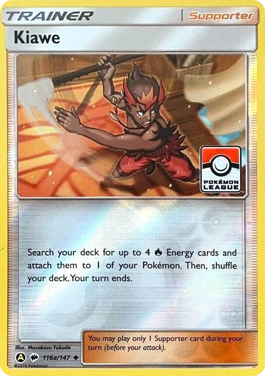 0116a Kiawe - 116a/147 (Pokemon League) Promo League & Championship Cards