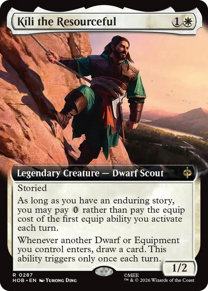 Kili the Resourceful (Extended Art) #287 R - The Hobbit Pokemon card