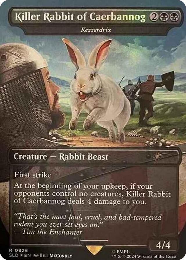 0826 Killer Rabbit of Caerbannog - Kezzerdrix R Secret Lair Drop Series